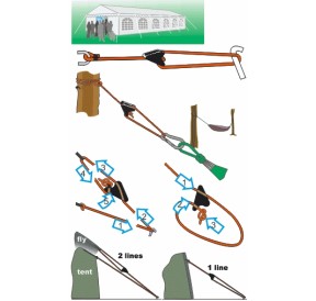 ClamCleat Line-Lok Large Nylon Black