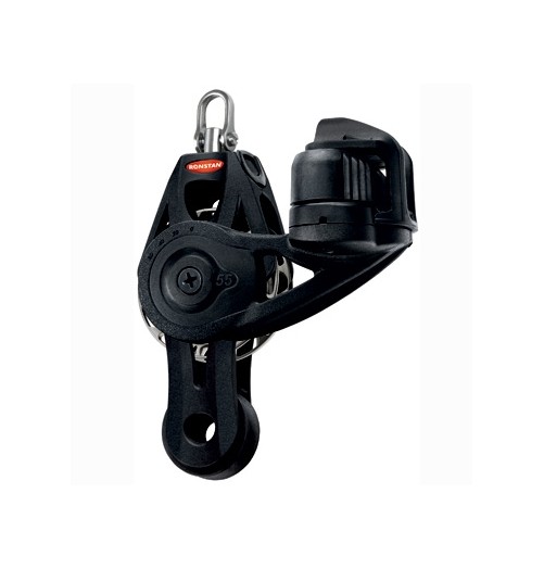 Ronstan Block Orbit 55mm Fiddle Double Winch Becket Adjustable Cleat RF56530 H2O Sensations