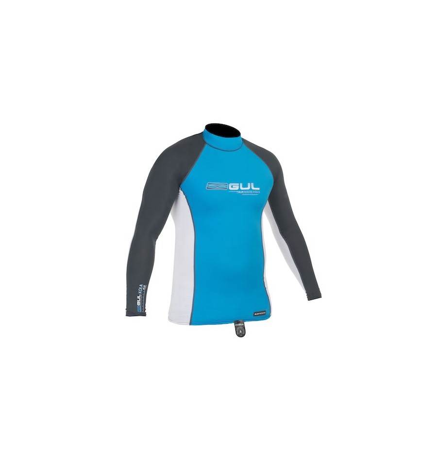 Gul Mens Xola UV Protection Long Sleeves Blue White