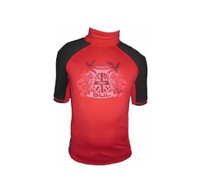 Gul Garçon Crest Protection UV Manches Courtes Rouge Noir RG0310RB H2O Sensations