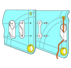 ClamCleat Leech Line Sail Cleats