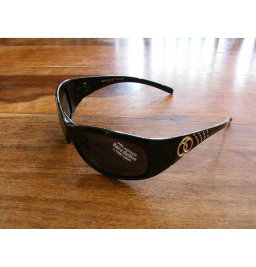 Barz Optics Hayman Noir avec Brillant AC Polarisée Gris