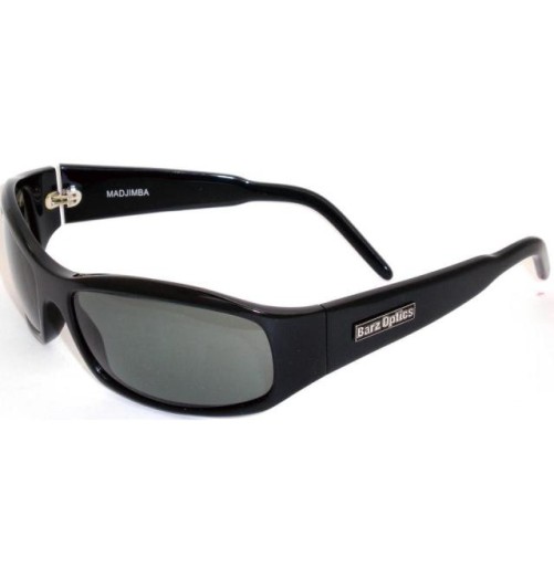 Barz Optics Madjimba Noir 'Gloss Ziel Hand Made' GL Polarisée Gris