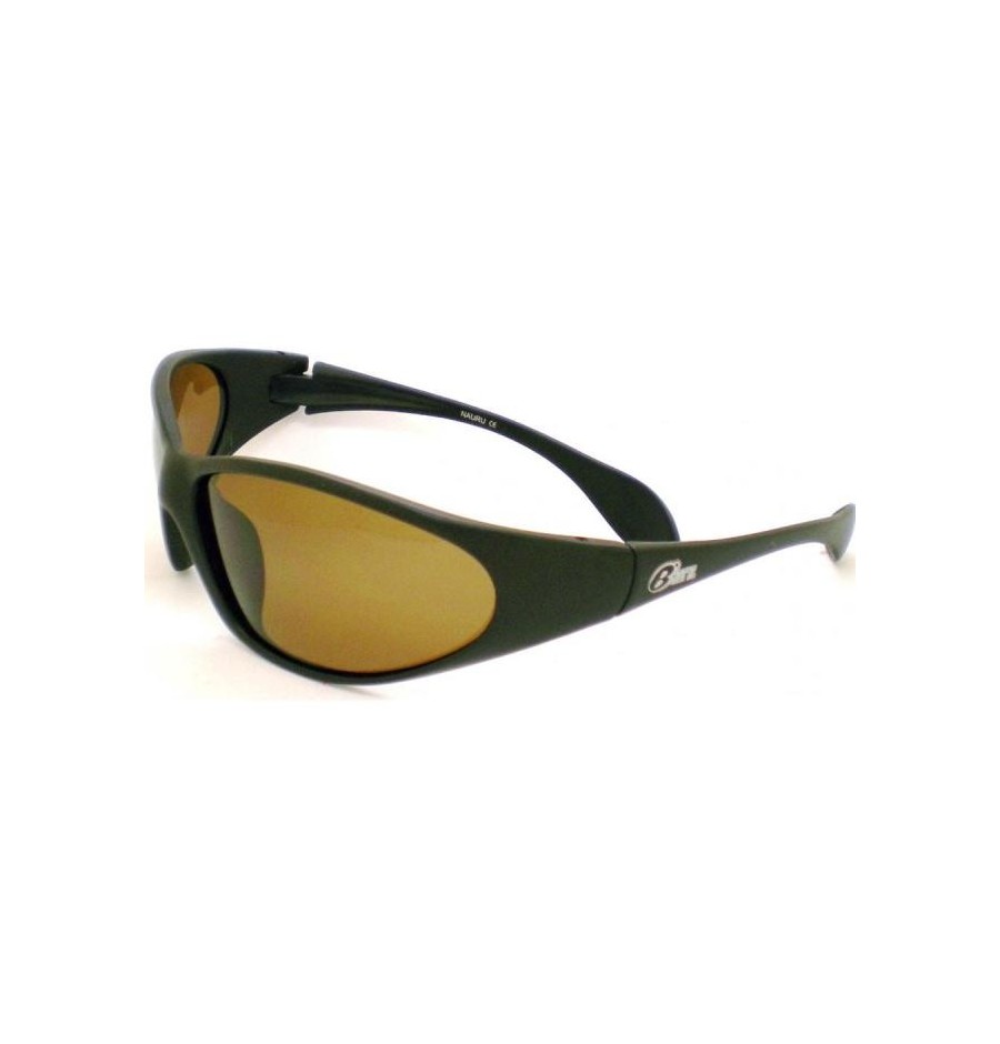 Barz Optics Nauru Noir PO Polarisée Ambre