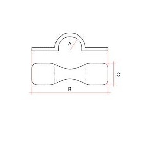 Ropeye Carbon Eyestrap 50mm