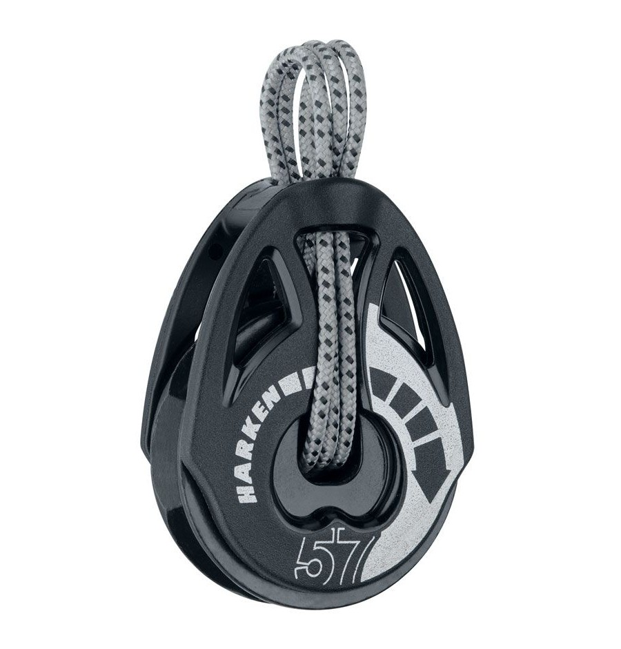 Harken Carbo T2 Poulie 57mm Simple Ratchamatic *1.0 Black