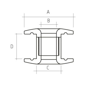 Ropeye Inserts Passe Pont Double DTDP