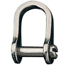 Ronstan Shackle D Slotted Pin 5/32" 4mm RF615 H2O Sensations