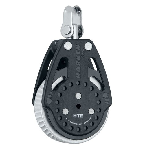 Harken Carbo Poulie 57mm Simple Emerillon Ratchamatic*2.0 HTE