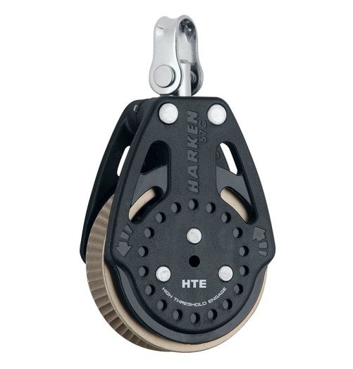 Harken Carbo Poulie 57mm Simple Emerillon Ratchamatic*1.5 HTE