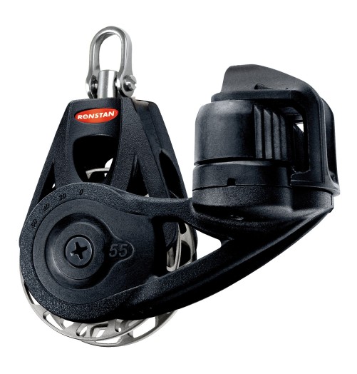 Ronstan Block Orbit 55mm Swivel Single Winch Adjustable Cleat 56120 H2O Sensations