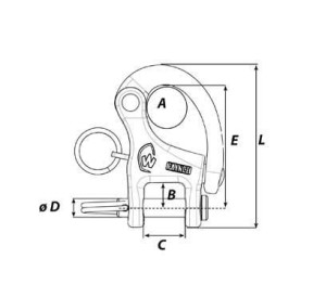 Wichard Snap Shackles Clevis Pin