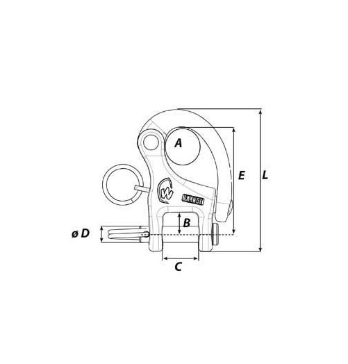 Wichard Snap Shackles Clevis Pin