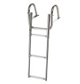 Stainless steel ladder with 4 telescopic steps