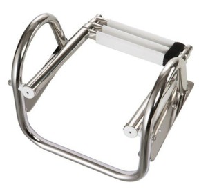 Echelle inox 4 marches télescopique