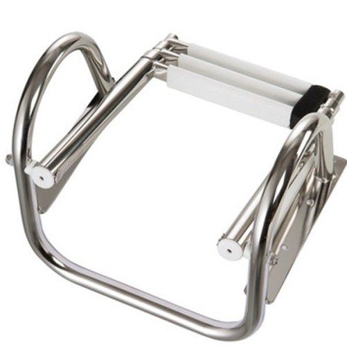 Stainless steel ladder with 4 telescopic steps