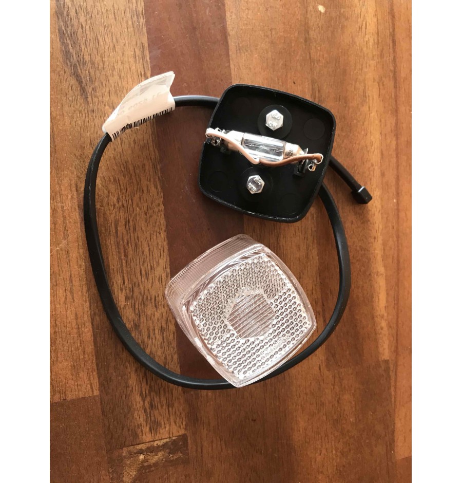 Aspröck Trailer White Front Side Light Complet 12V