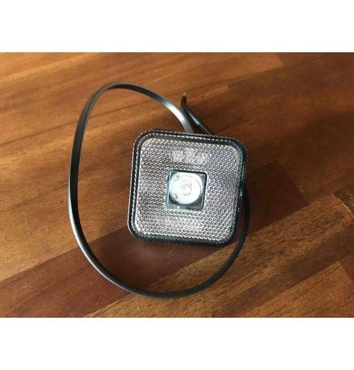 Trailer White Front Side Light Complet