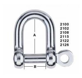 Harken Manille Forgée D 6mm 2108 H2O Sensations