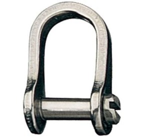 Ronstan Shackle D Slotted Pin 5/16" 7.9mm RF152 H2O Sensations