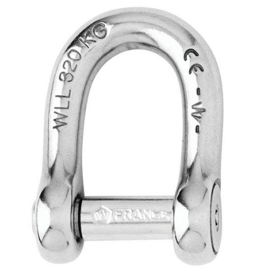 Wichard Shackle D Allen Head Pin 6mm 1303 H2O Sensations