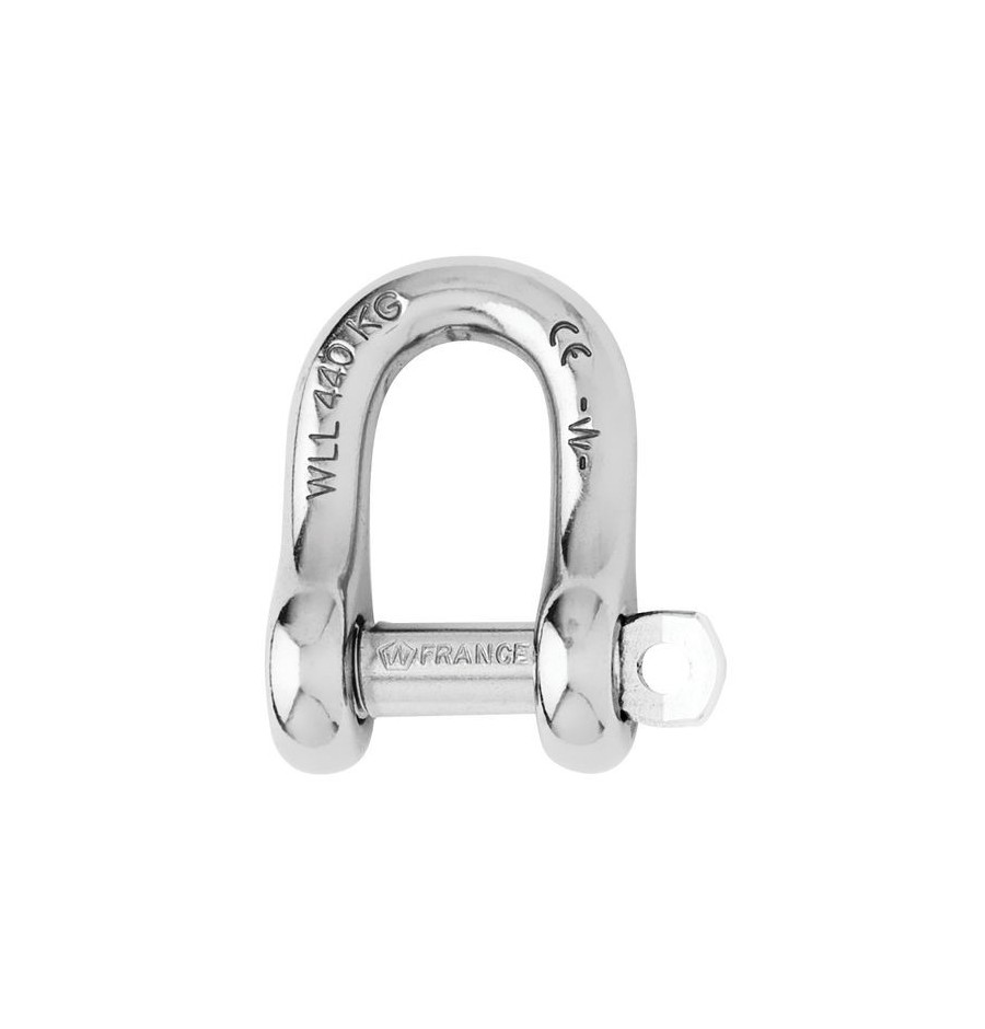 Wichard Manille Droite Autobloquante Axe Imperdable 4mm