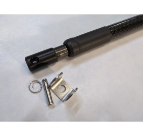 Malcheski Telescopic Carbon Tiller Stick Couleur 1575-2920mm MAL0001 H2O Sensations