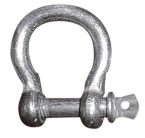 Galvanised Shackle Bow 10mm BW634 H2O Sensations