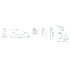 Ronstan Endcap Batten Car System Non Captive Ball Bearing  Serie 19