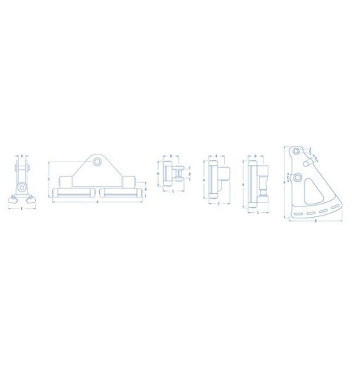 Ronstan Endcap Batten Car System Non Captive Ball Bearing  Serie 19