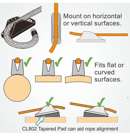 ClamCleat Racing Mini Argenté
