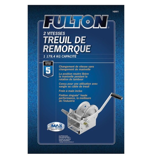 Fulton Two Speed Trailer Winch 1179.4kg