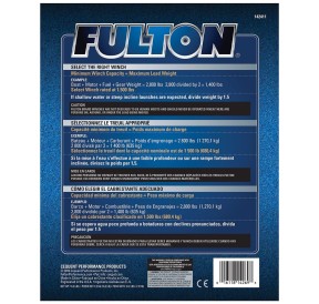 Fulton Treuil Remorque Deux Vitesse 1179.4kg 142411 H2O Sensations