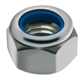 Ecrou Frein (NylStop) Metrique Inox A2 Hexagonal M4