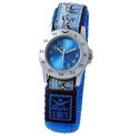 Gul Children Micro Chrome Blue Dial Velcro Strap