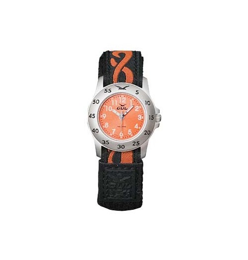 Gul Children Micro Chrome Orange Dial Velcro Strap