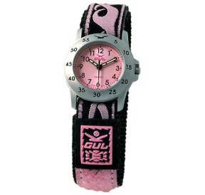 Gul Children Micro Chrome Pink Dial Velcro Strap