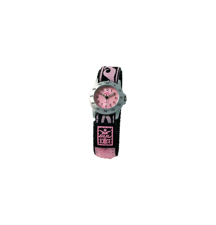 Gul Children Micro Chrome Pink Dial Velcro Strap