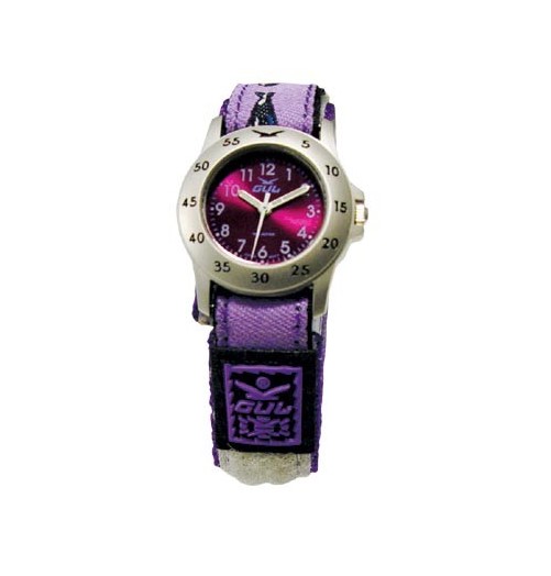 Gul Children Micro Chrome Purple Dial Velcro Strap