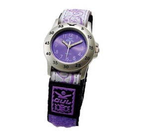 Gul Children Micro Chrome Violet Dial Velcro Strap
