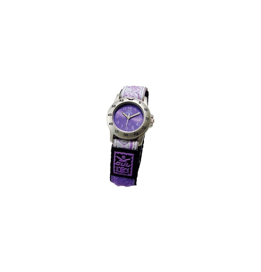 Gul Children Micro Chrome Violet Dial Velcro Strap