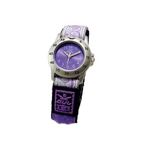 Gul Children Micro Chrome Violet Dial Velcro Strap