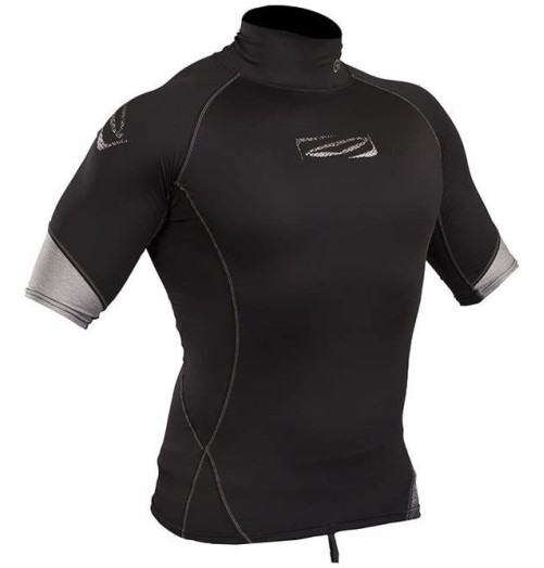 Gul Mens Xola UV Protection Short Sleeves Black RG0338-B4BK H2O Sensations