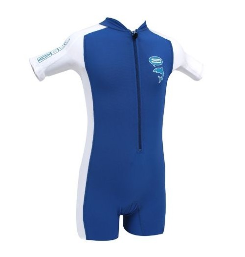 Gul Junior Combinaison Protection UV Bleu Blanc RG0314 H2O Sensations