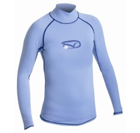 Gul Girls Seaspray Rashguard Long Sleeves Baby Blue Junior XL RG0310 H2O Sensations