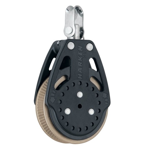 Harken Carbo Poulie 75mm Simple Emerillon Ratchamatic *1.5