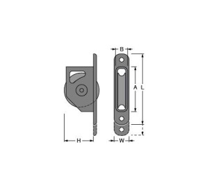 Antal Poulie de Mât 50mm