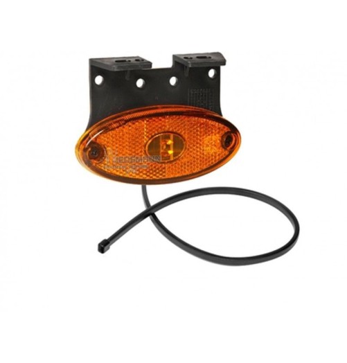 Aspöck LED 12V FlatPoint 2 Orange Position Lights with Support CAR312369040 H2O Sensations
