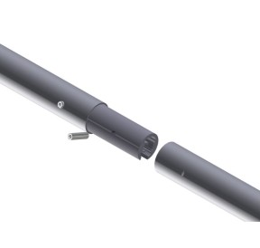 CadKat 2-piece axle for EuroTrax Cat Trolley 50 mm 256 H2O Sensations