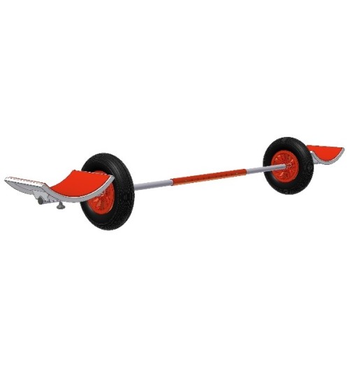 CadKat Eco-Line Catamarans Trolley Wheels 410*140 Craddle Flat Cadkat26_140F H2O Sensations